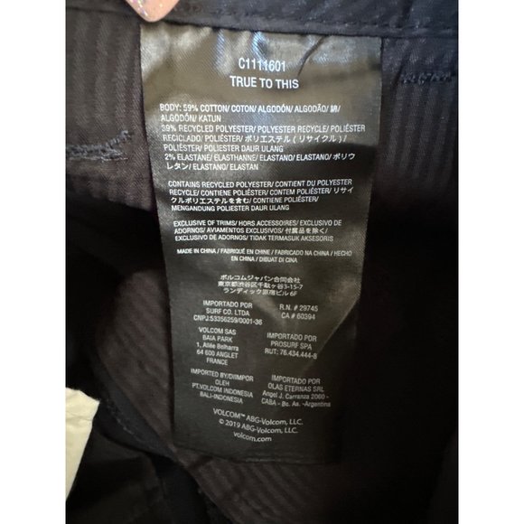 Volcom frickin true to this new navy blue youth pants size 24 uniform - Picture 10 of 10